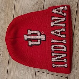 INDIANA Hoosiers Red Winter Hat Beanie Knit Hat Cap 40 POINT‎ RARE